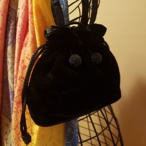 Gorgeous little velvet pouch bag